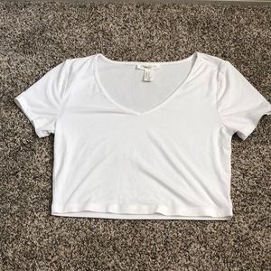 White M crop top
